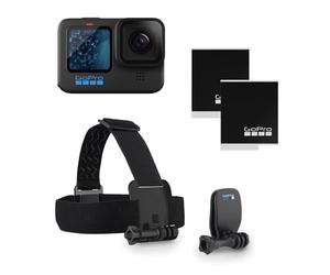 Pacchetto GoPro HERO11 Black: include fotocamera HERO11 Black, fascia per la testa + QuickClip e batteria Enduro (2 in totale)