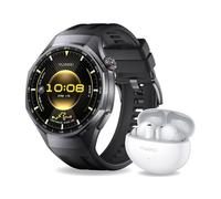 Pacchetto Huawei Watch GT6 Pro 46mm Titanio Nero e Freebuds 6i Bianco con Cancellazione del Rumore - Nouvo