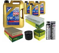 Pacchetto Ispezione 8L Liqui Moly 5W-30 Longlife 3 Per Nissan NP300 Navara