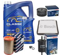Pacchetto ispezione BOSCH 6L MANNOL Classic 10W-40 per Renault Megane Io 1.6i
