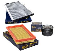 Pacchetto Ispezione Filtro SCT Per Nissan Qashqai +2 I 1.5 DCI J10 NJ10 106 CV