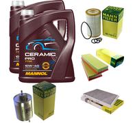 PACCHETTO ISPEZIONE UOMO 10L MANNOL Ceramica per 10W-40 Mercedes Benz