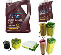 PACCHETTO ISPEZIONE UOMO 8L MANNOL Ceramica per 10W-40 Mercedes-Benz classe E