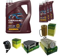 PACCHETTO ISPEZIONE UOMO 8L MANNOL Ceramica Pro 10W-40 per Mercedes-Benz Classe
