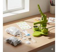 Pacchetto Libera la tua creatività con la macchina per bottoni professionale da 58 mm: un kit completo per gli amanti del fai da teCerchi un modo semplice per trasformare le tue idee in accessori tang