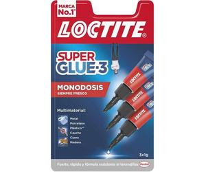 Pacchetto Locke di 3 super colla -3 mini trio originale - 1gr - tripla resistenza - adesivo trasparente - scatto e forza di ins NEW