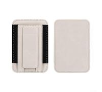 Pacchetto magnetico per carte di credito, portafoglio magnetico ultra sottile in poliuretano con supporto regolabile, portafoglio magnetico porta carte di credito con più slot di sicurezza (bianco)