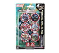 Pacchetto Marvel Captain America e The Avengers con due dadi e sei gettoni azion