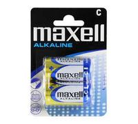 Pacchetto Maxell di 2 batterie alcaline LR14 C NEW