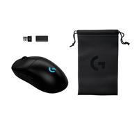Pacchetto Mouse gaming wireless Logitech G PRO 2 Lightspeed Nero + Dongle 8K + Custodia - Nouvo