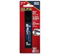 Pacchetto Olfa di 10 lame sostituite nere per taglierini Olfa - 8 segmenti - lunghezza 18 mm NEW