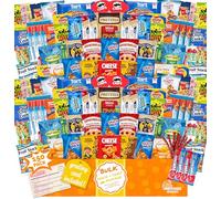 Pacchetto per la cura della scatola degli snack (150) Scatola regalo di varietà Snack Bulk Snack - San Valentino Studenti universitari, militari, lavoro o casa - Oltre 4,1 kg di snack! Scatola per