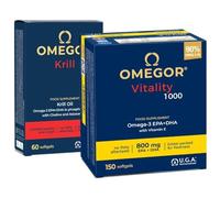 Pacchetto per Omegor Vitality 1000 150 cps e Omegor Krill