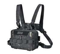 Pacchetto Petto in Esecuzione - Carrier Gilet Esterno, Borsa Compatta | SPECH DI Stoccaggio Zip per Bicicletta, Forma Fisica, Trekking, Elementi Essenziali Di Caccia, Organis, Nero , Se référer au
