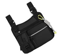 Pacchetto Petto Petto Multifunzionale Leggero Design Ergonomico Multiple Tasche Per Bisogni Alla Moda Gilet Bag Per Esterni, Nero , Mass Beauty