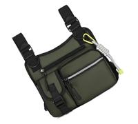 Pacchetto Petto Petto Multifunzionale Leggero Design Ergonomico Multiple Tasche Per Bisogni Alla Moda Gilet Bag Per Esterni, verde, Mass Beauty