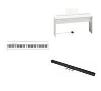 Pacchetto pianoforte digitale Roland FP-30X bianco + supporto KCS-70-WH per pianoforte digitale + Kpd-70 Pedaliera, Bianca