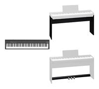 Pacchetto pianoforte digitale Roland FP-30X nero + supporto KSC-70-BK per pianoforte digitale + Kpd-70 Pedaliera, Nera