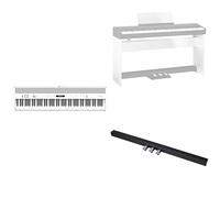 Pacchetto pianoforte digitale Roland FP-60X bianco + supporto KSC-72-WH per pianoforte digitale + KPD-90 Pedaliera, Bianca