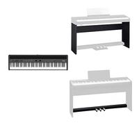 Pacchetto pianoforte digitale Roland FP-60X nero + supporto KSC-72-BK per pianoforte digitale + KPD-90 Pedaliera, Nera