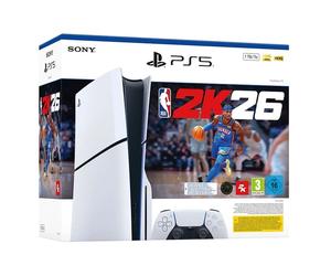 Pacchetto PS5 Slim 1 TB & NBA 2K26 - Console di gioco PlayStation 5 Standard - Nouvo