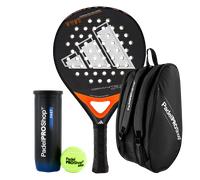 Pacchetto Racchetta da Padel Adidas Granite CTRL2.0 + Borsa per Racchette PadelPROShop + Palline da padel PadelPROShop Fast (Esclusivo PadelPROShop) One Size
