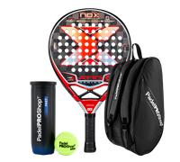 Pacchetto Racchetta da Padel Nox AT10 Genius 18K Limited Edition Agustín Tapia + Borsa per Racchette PadelPROShop + Palline da padel PadelPROShop Fast (Esclusivo PadelPROShop)