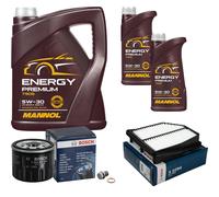 Pacchetto revisione BOSCH 7 L MANNOL Energy Premium 5W-30 per