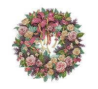 Pacchetto Ricamo Kit Punto Croce Stampato Fai-da-te 14 Pezzi - Bella Ghirlanda