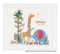 Pacchetto ricamo Vervaco "Animali selvatici" modello di conteggio