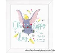 Pacchetto ricamo Vervaco contatore modello "Disney Dumbo Oh happy day i