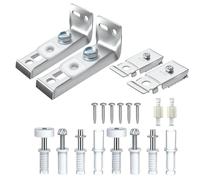 Pacchetto riparazione livello industriale Set ferramenta per porta in acciaio inossidabile e nylon 20 / set Adatto per porte doppie pieghevoli Raccordo per porta bifold in nylon