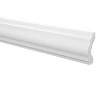pacchetto risparmio modanature da parete E-18 | leggero e stabile | polistirolo estruso | profilo stucco | decorazione pareti | bianco moderno | decorativo | XPS | 0 x 0 mm | 2 metri