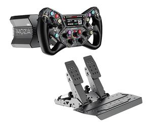 PACCHETTO SIMULATORE DI CORSE MOZA RACING R12 V2, Pedaliera inclusa, PC, Nero, Compatibile con: PC