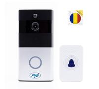 PNI Smart Videocitofono SafeHome PT710B – WiFi HD P2P – Pacchetto con bandiera del cuscinetto adesivo