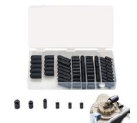 Pacchetto tappo sottovuoto in - vari tappi neri, set di chiusure universali, tappi terminali per tubi flessibili, tappi di alta qualità con misurazioni miste 7/32 1/4 5/16 3/8 per moto tubo del