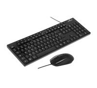 Pacchetto tastiera e mouse - BLUESTORK - MEDIA OFFICE - Cablato - Azerty - Compatibile con Windows - Nero
