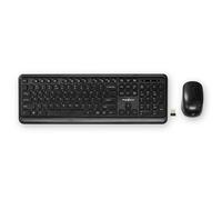 Pacchetto tastiera wireless QWERTY USA con mouse wireless e ricevitore USB Nano