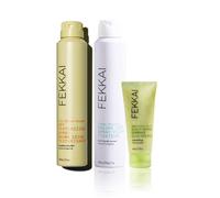 Pacchetto Trio FEKKAI Extend and Refresh - Include il Texturizzatore Full Blown Volume (5,5 oz), la Lacca Clean Stylers Volume Lock (7 oz) e lo S