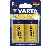 Pacchetto Varta Long Life da 2 batterie D LR20