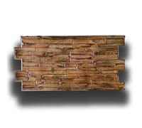 pacchi da 10 o 20 Pannelli 3D Rivestimento a parete in PVC effetto PIETRA BROWN 96x48cm Realistici, isolanti - Pacco da 20 pannelli 96x48cm