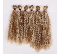 Pacchi Di Capelli Sintetici Extension Per Capelli Ricci Parrucchino Per Donna F27-613 22-26 Inch