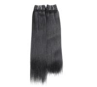 Pacchi di capelli umani lisci, 4 pacchi, 190 grammi for confezione, extension di capelli umani Remy Wear and Go(Natural Color,10 10 12 12)