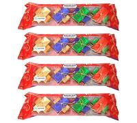 Pacchi di cioccolato al latte napoletano, decorazioni per albero di Natale, commercio equo e solidale, cacao riegelein, 45 g Confezione da 4