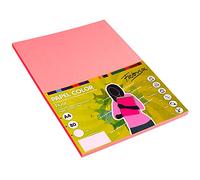 Pacco 100 Fogli Colore Rosa Fluo Formato A4 80g