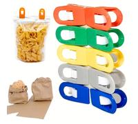 Pacco 16 Pinze Chiudi Pacco a Clip Alta Qualità, Sacchetti Buste Pacchetti Alimentari Conserva Cibi Freschi Chiusura No Umidità Farfalline Mollette Plastica Cucina Casalinghi (MULTICOLOR)