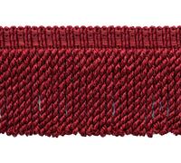 Pacco 18 Yard Rust, Brick Red: Nastro Frangia Bullion 3" Rusty Brick