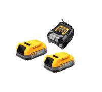 Pacco 2 Batteria Powerstack XR 18V DEWALT 1.7Ah Li-Ion + Caricabatterie - DCB1102E2-QW