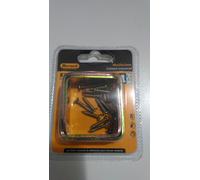 Pacco 2 Unità Di 4 Squadre Metalliche Angolari 40 X 20 X 2 Mm