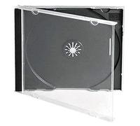 Pacco 25 Custodie Singole Per CD/DVD Media Replication da 10,4mm Vcon assoio Nero